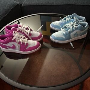 Jordan Kids' Sneakers in Pink and Blue